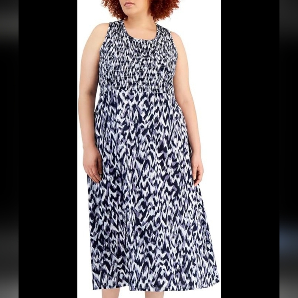 Elementz Black And White Maxi Dress